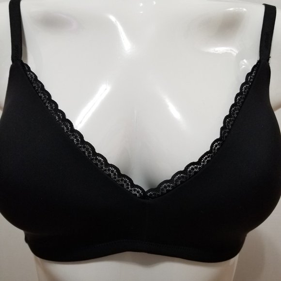 Aerie bra 36C NWT Real Happy Wireless floral lace trim racerback convertible - Picture 5 of 14